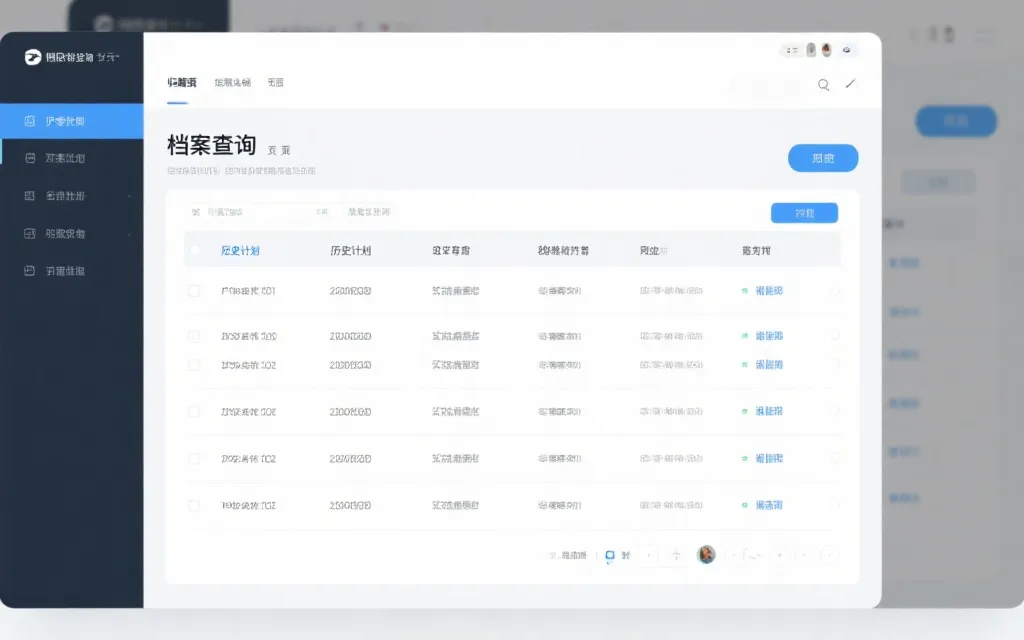 官方计划归档查询界面